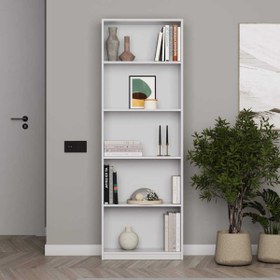 Resim Adore Max 5 Raflı Kitaplık Beyaz 