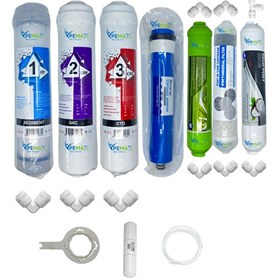 Resim Pemax Water Solutions Kapalı Kasa Su Arıtma STD 7'li ReVerse Osmosis Mebran Alkali-Mineral-Gümüş İyon Tatlandırıcı 