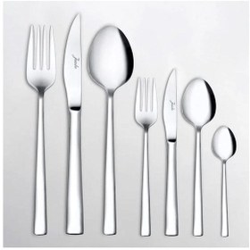 Resim Jumbo Evora 84 Parça 12 Kişilik Çatal Kaşık Bıçak Takımı Çelik 