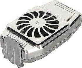 Resim Cep Telefonu Soğutma fanı, Film Izlemek Için Geri çekilebilir Kelepçeli şarj Edilebilir Telefon Soğutucusu (SILVER) 