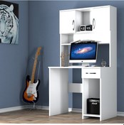 Resim Moxenmobilya Moxen C1 Kitaplıklı Çalışma Masası Beyaz 