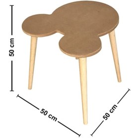 Resim Boyanabilir Ahşap Mdf Mickey Mouse Çocuk Oyun Aktivite Masası 