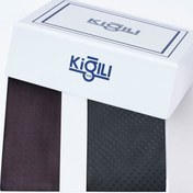 Resim Siyah 2'li Kravat & Mendil Seti Kigili
