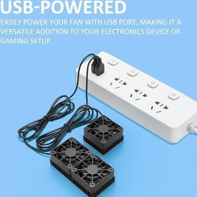 Resim PANO-MOUNTS 40mm Mini USB Radyatör Fanı Sessiz ve Verimli 4010 Fan Dahil 10mm Alüminyum Isı Emici ve Termal Ped Grafik Kartları Yönlendirici HDD 3D Yazıcı 