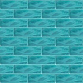 Resim Armada Çini 7x21 Cm Gölgeli Turkuaz Çini Seramik 