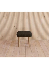 Resim Fahrettin Küçük Montessori Çocuk Taburesi Çocuk Sandalyesi Çocuk Oturağı Ahşap Tabure Puf Oturak Siyah 