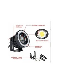 Resim Angel Led Sis Farı 76mm Beyaz Universal Mercekli Sis Beyaz 