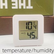 Resim 1 adet Dijital Termometre Higrometre - Kompakt İç Nem ve Sıcaklık Monitörü ile 10 °C / 14 °F ve % 45 Nem Ekranı, Ev için Pil Dahil, Kreş, Ofis, Mutfak, Banyo, Kreş Nem Kontrolü | Basit Tasarım | Dayanıklı Plastik Kasa, Nem için Higrometre 