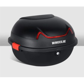 Resim Wheelıe XT11-FS 28 Litre Motosiklet Arka Çanta Mat Siyah Su Geçirmez Abs Top Çift Kilitleme Üniversal 