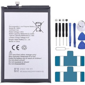 Resim Cbtx Infinix Hot 9 Play / Hot 10 Play Pil Değişimi Bl-58bx 6000mah İçin 