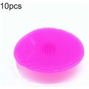 Resim Sones 10 Adet Temizleme Pedi Yıkama Yüz Peeling Fırçası Spa Cilt Peelingi Temizleyici Alet Gül Kırmızısı 