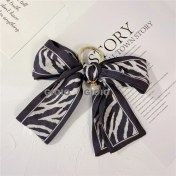 Resim Silver1 Gıoıo Yeni Ipek Eşarp Anahtarlık Kişiselleştirilmiş Inci Papyon Çanta Çekicilik Dokuma Anahtarlık (Yurt Dışından) 