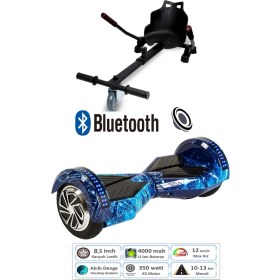 Resim Citymate Smart Balance Elektrikli Kaykay Hoverboard 8.5 Inch + Hoverkart Set Akıllı Dengeli Ledli Bluetooth Hoparlörlü 
