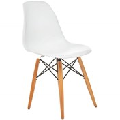 Resim Sedunamobilya Seduna Eames Sandalye | Natural Ahşap Ayaklı 