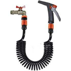 Resim Plasyay Spiral Sulama Musluk Adap Fiskiye Başlıklı 2.5 Mt Siyah 