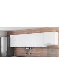 Resim Minar 295 Cm Mutfak Dolabı Beyaz 295-B7-Üst Modül Beyaz 