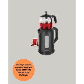 Resim Aesco Sinbo Stm 5840 Elektrikli Çay Makinesi 1800 Watt 1,7 Litre 