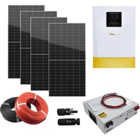 Resim HT-Saae Bağ Evi Solar Paketi 1500 W Inverter 435 W Güneş Paneli 4 Adet 