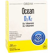 Resim ORZAX Ocean D3K2 20 ml Damla / 400 doz 