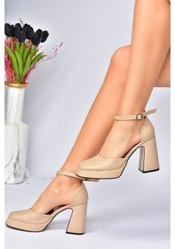 Resim Fox Shoes Ten Kalın Platform Topuklu Kadın Ayakkabı M404100809 