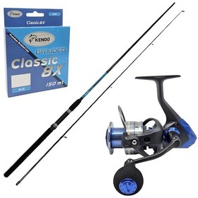 Resim Yekoutdoor Okuma Spin Olta Seti Okuma G-power Spin 8' 240cm 15-40 Gr 2 Parça Spin Kamışı&okuma Safina Sw-x Snw-3000a 4+1bb Olta Makinesi 