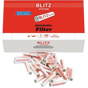 Resim Blitz Germany 80143 Kömürlü Pipo Filtresi 9 MM 200 Adet 