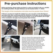 Resim Kosona Motosiklet Ve Elektrikli Araçlar İçin Kaymazsız Tabanlı Eğik Ayak, Park Güvenliği Ve Sabitlik Artırıcı 18cm Yan Ayağa + Aksesuar Seti Diğer 