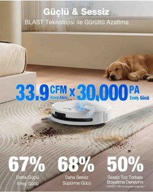 Resim Ecovacs Deebot T90 Omni Robot Süpürge Ve Paspas Gri 