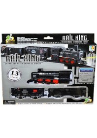 Resim Vardem Pilli Işıklı Raylı Tren Seti Ekspres 13 Parça 