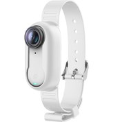 Resim Samdoo Insta360 Go3/3s Kamera İçin Beyaz Silikon Korumalı Çapraz Bağlama: Eldiven & Sırt Çantası Bağlantı Kiti 