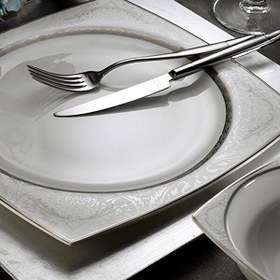 Resim Aryıldız AR 31016 Square Bone Porselen 60 Parça Yemek Takımı 