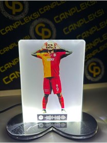 Resim hediyedesen MAURO temalı aşkın olayım spotify linkli BEYAZ renk masa üstü gece lambası 