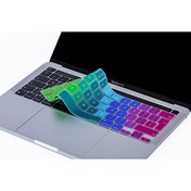 Resim Pembe Yeşil Macbook Pro Klavye Kılıfı 13inç M1-m2 Uk(eu) İngilizce A2338 2289 2251 A2141 Uyumlu Dazzle McStorey