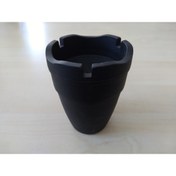 Resim Aksesuar Kokusuz Küllük Siyah 8cm (2ADET) (ARAÇ EV OFİS) Kül Tablası, Yuvarlak Pratik Küllük 