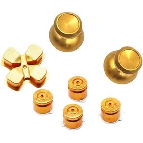 Resim 7buttonsgold-zomtop Altın Özel Metal Thumbsticks Og Denetleyici Bullet Düğmeler Sony Playstation 4 Ps4 Denetle 
