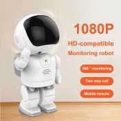 Resim Pazariz 1080P Astronot Robot Görünümlü Intercomlu Wifi Ip Güvenlik Kamerası Kablosuz Gece Görüşlü 