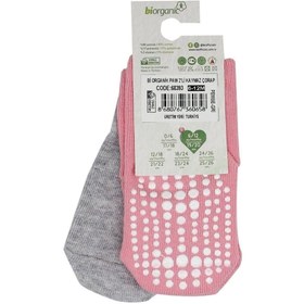 Resim Biorganic Paw 2'li Kaymaz Bebek Çorap 68393 