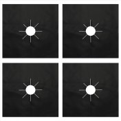 Resim Empoorlium 4 Brülör Kapağı, Tekrar Kullanılabilir Kapak, Yapışmaz Brülör Astarı, Gaz Sobası Için Isı Yalıtım Pedi (Yurt Dışından) 