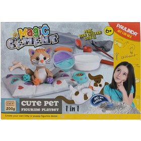 Resim Nessiworld Paulinda Magic Cement Tatlı Hayvan Figürleri Hobi Seti 200 gr 