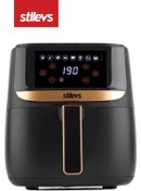 Resim Stilevs Airtron AF-700 Airfryer Sıcak Hava Fritözü Siyah & Gümüş SGH25671 