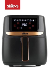 Resim Stilevs Airtron AF-700 Airfryer Sıcak Hava Fritözü Siyah & Gümüş SGH25671 