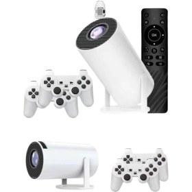 Resim Epilons Full Hd 8 GB Ayaklı Çift Kollu 4K Video Oyun Konsolu Taşınabilir 