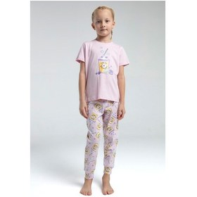 Resim 14102 Toontoy Kız Çocuk Komple Baskılı Pijama Takım 14102 Pembe 