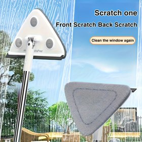 Resim 1 Set Pencere Temizleme Squeegee ve Fırça Seti - Plastik, Paslanmaz Çelik Sap, Fırça Fırça İç ve Dış Mekan için, Çok Bileşenli Cam Temizleme Kiti Salon, Yatak Odası, Tuvalet - Tatil Hediyeleri için İdeal 