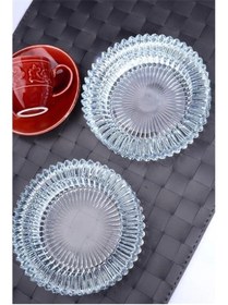 Resim Samorian 2 Adet Kristal Lüks Küllük Cam Puro Kül Tablası Yuvarlak Kül Tabağı 