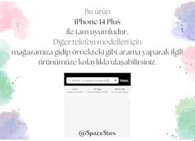 Resim Multitronic iPhone 14 Plus Uyumlu Donald Duck Tasarım Baskılı Şeffaf Kılıf 
