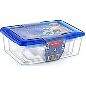 Resim 3&apos Lü Köşeli Saklama Kabı Seti Çok Renkli 