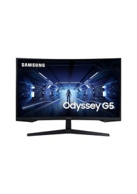 Resim Samsung Odyssey G5 LC27G55TQBUXUF 27" 1 MS 144 Hz QHD Curved VA LED Monitör (Teşhir) 