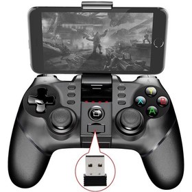 Resim Geekyou İpega 9076 Siyah Bluetooth Kablosuz Oyun Kolu, 2.4g Alıcı İle Ps3 Desteği, Taşınabilir Ve Pratik Oyun 