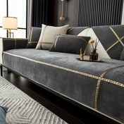 Resim Modern Chenille Koltuk Kılıfı, Kaymaz, Evcil Hayvan Dostu, Makinede Yıkanabilir, Düz Renk, Oturma Odası, Yatak Odası, Ofis Dekoru için Uygun, Peluş Chenille Dokusu, Klasik Tasarım, Dantel İşçiliği, Polyester, 3/4/5 Kişilik Koltuklar için 
